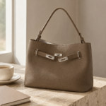 Pebbled Top Handle Bag