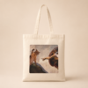 Cat Print Canvas Tote Bag