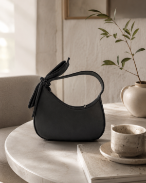 Bow Crescent Shoulder Bag