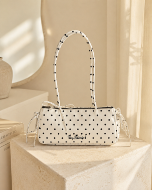 Polka Dot Baguette Bag
